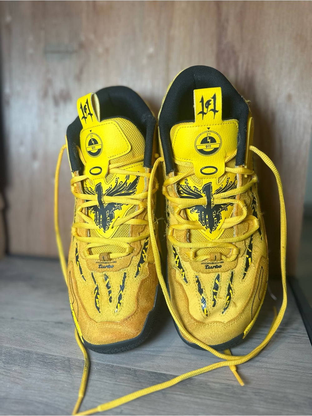 PUMA LaMelo Ball MB.03 x Porsche Sport Yellow Black Men’s Size 10 309847-01